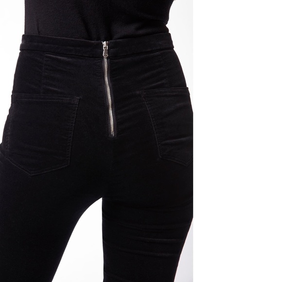 J Brand Natalie High Rise skinny crop black velvet - Picture 4 of 8